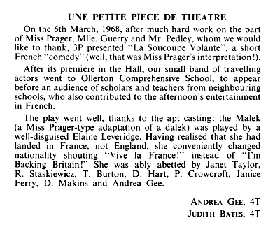  Pi�ce de Th��tre 1969